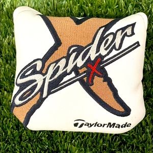 Taylormade White Spider X Mallet Putter Head Cover Vault Cool Rare